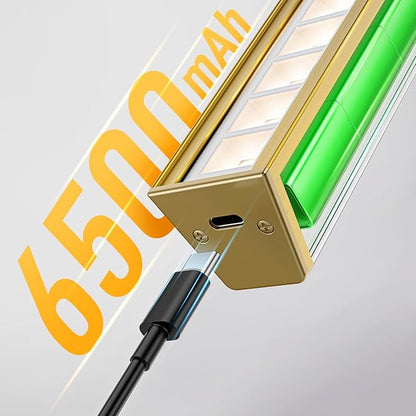 Picture Lights for Wall, Brushed Gold Battery Operated Picture Light 24in Art Light CCT Dimmable Recharging Battery Wall Light with Remote Control for Living Room Gallery