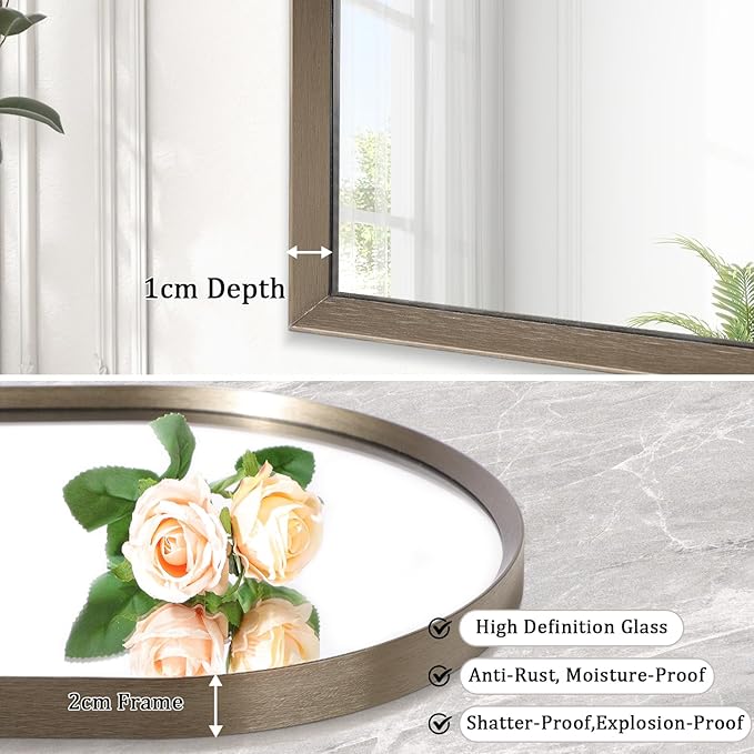 Arched Mirror Bathroom Wall Mirror 16