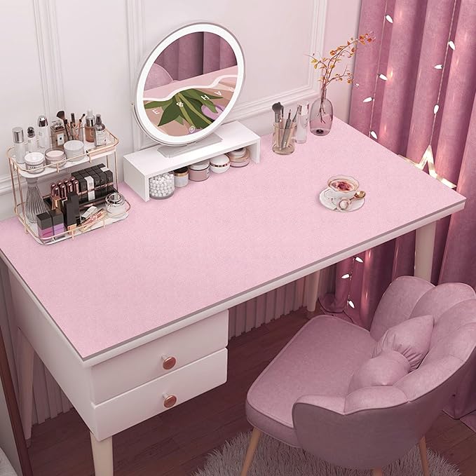 Abyssaly 15.7 inch X 118 inch Pink Wallpaper Embossed Self Adhesive Peel and Stick Removable Home Decorative Vinyl Film Cabinet Furniture Countertop Solid Color Shelf Paper Silk