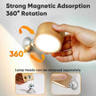 Rechargeable Wall Lights Battery Operated, Battery Wall Sconces Set of Two for Bedroom, Wood Lights of Sweden Wall Lamps, 360° Rotation Dimmable Brightness Wireless Wall Sconce with Touch Control