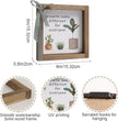 6 Inch Office Desk Decor, Wooden Growth Looks Different for Everyone Plant Sign, Rustic Motivational Art for Cubicle Table Shelf Classroom Inspirational Home Decorations