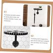 Gear Shaped Wall Floating Shelf 9.44X9.44X6.88In Vintage Industrial Style Wall Mounted Floating Shelf for Plants Books Bathroom Decor