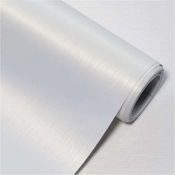 Pearl White Peel and Stick Wallpaper 15.7