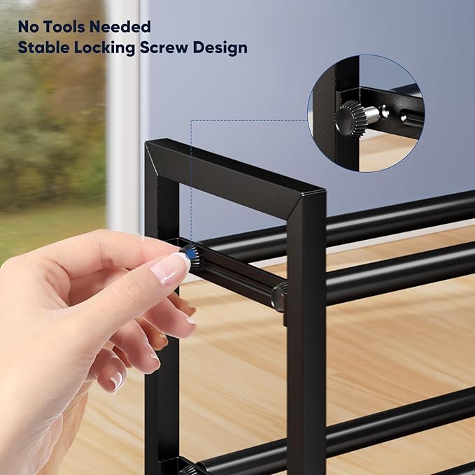 Abiglifty 2-Tier Expandable Shoe Rack,17