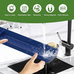 30 Inch Silicone Stove Top Shelf Magnetic for Kitchen, Strong Magnetic Heat Resistant Spice Rack Organizer for Over Stove Oven - (Navy Blue)
