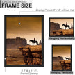 A PLUS MAX 9x12 Picture Frame Set of 2, Black Engineered Wood Frame for 9 x 12 Inch Picture Poster Photo, Light Weight 9 by 12 Frame with Wood-grain for Wall - 2 Pack/Black/9