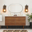 Rustic Industrial Wall Sconces, Black Metal Lantern with Wood Backplate, Farmhouse Indoor Light Fixture for Dining Room, Hallway, Porch