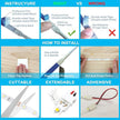 Motion Sensor Under Cabinet Lights - Plug-in LED Strip Lights Indoor with Power Adapter, Dimmer and Timer for Kitchen Cabinet, Counter, Shelf, Showcase, Stairway, Bedroom, Corridor, Washroom