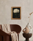 HUARCEY Gold Framed Vintage Wall Art for Living Room, Flowers Painting Canvas Prints Shelf Decor for Kitchen, Aesthetic Bedroom Wall Art, Christmas Gifts for Friends Family (White Hydrangea 12