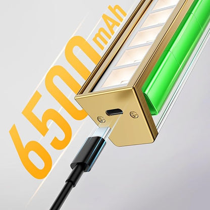 Picture Lights for Wall, Brass Battery Operated Picture Light 24in Art Light CCT Dimmable Recharging Battery Wall Light with Remote Control for Living Room Gallery