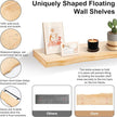 AZSKY Live Edge Floating Shelves for Wall, 36 Inch Floating Shelf, Farmhouse Decor Thick Unique Wood Shelf for Storage Living Room Bedroom Kitchen-Wall Shelf Set of 1 Natural Pine