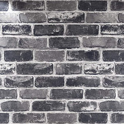 Okydoky Peel and Stick Wallpaper, Grey Brick Wallpaper for Home Decoration,Contact Paper Stick and Peel Backsplash, Vinyl Self Adhesive Wall Paper for House, Workshop & Office, 17.3" x 118", C201-3
