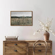 OIQArtOIQ Vintage Framed Wall Art Wildflower Field Meadow Canvas Art Prints Rustic Farmhouse Landscape Pictures Wall Decor Modern Cottagecore Paintings Artwork For Bedroom Bathroom Office Living Room