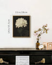 SHENIFY 11x14in Vintage Hydrangeas Ball Wall Home Decor Flower Classic Prints Kitchen Bathroom Office Decor - Natural Framed