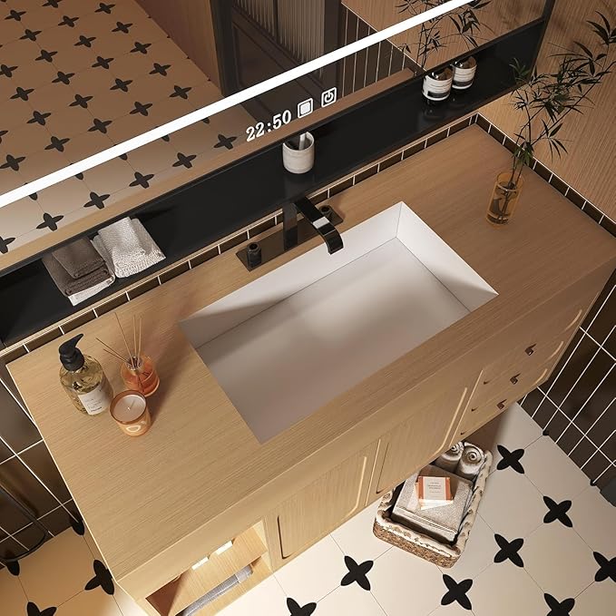 Light Wood Contact Paper Oak Contact Paper for Countertops Yellow/Brown Faux Wood Wallpaper Peel and Stick Cabinet Covering 16