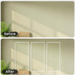 Peel and Stick Wainscoting Panels Kit, 6 Sets 54''x24'' Premade Wall Molding Peel and Stick Panels for Interior Wall Trim, Easy DIY Wainscoting Panels Peel and Stick Decor