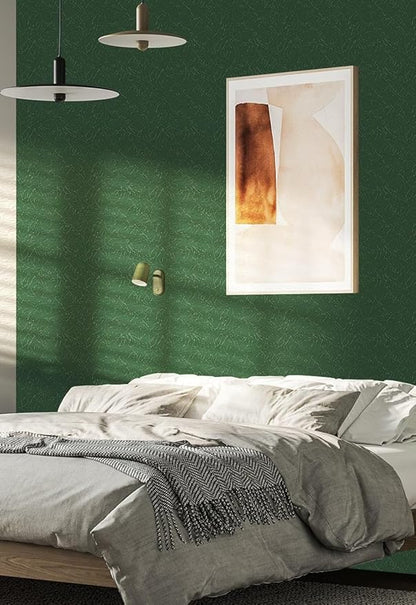 Abyssaly Dark Green Peel and Stick Wallpaper Removable Silk Texture Contact Paper Self Adhesive Vintage Embossed Stick on Wallpaper Home Decorativon for Wall Shelf Liner Paper 15.7" X 393.7"