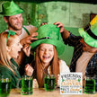 St. Patrick's Day Party Decor Sign - Friends Are Like Four-leaf Clovers Wooden Sign - Irish St Patricks Day Decorations for Home Party Table Desk Shelf 5x5 Inches
