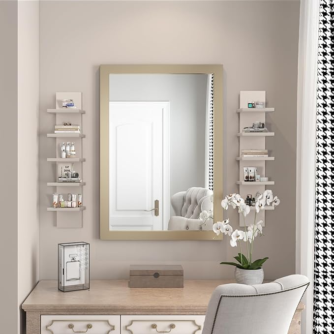 5 Tier Wall Shelves Mourning Gray, Vertical Column Shelf Floating Storage Home Decor Organizer Tall Tower Design Utility Shelving Bedroom Living Room