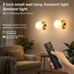 Battery Operated Wall Sconce, Dimmable Wireless Gold Wall Lamp with 5200mAh Rechargeable Battery, Portables Cordless Wall Light Fixtures for Painting Living Room Bedroom Bathroom Hallway Decor