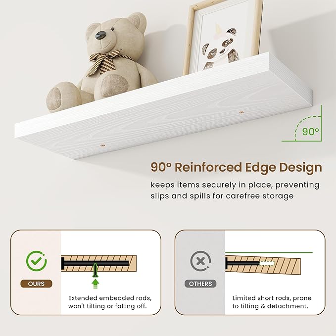 30in Floating Shelves for Wall, 30