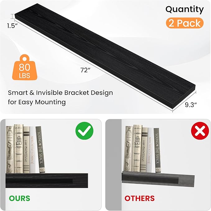 Floating Shelves for Wall, 72
