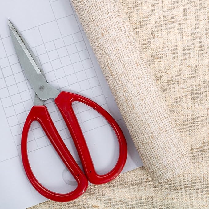 Beige Grasscloth Wallpaper Peel and Stick Vintage Grasscloth Contact Paper 15.7inch x 393.7inch Faux Linen Wallpaper Textured Self Adhesive Removable Contact Paper for Cabinet Vinyl