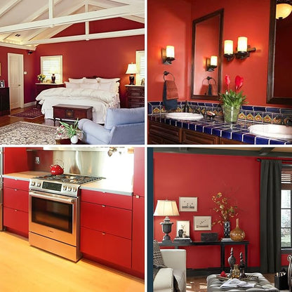 AbaBoorty 394''x15.8'' Peel and Stick Dark Red Adhesive Wall Paper - Decorative Solid Color Wallpaper for Kitchen - Thick Contact Paper Self Adhesive Textured Vinyl Roll
