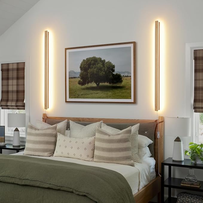 Modern Plug in Long Wall Sconce, 39.3