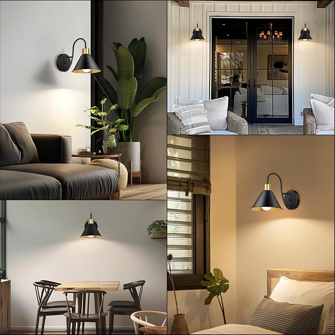 Frideko Rechargeable Wall Sconces Set of Two with Remote, RGB 15 Colors Dimmable Battery Operated Wall Lights, Indoor Black Wall lamp with 4 Timer, Wireless Sconce Lighting for Living Room Bedroom