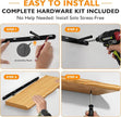 Floating Shelves for Wall Rustic Farmhouse 36 Inch Floating Shelf Bathroom Wooden Shelves for Wall Mounted Live Edge Pine Shelf with Unique Natural Grain for Living Room Bedroom Kitchen (Natural)