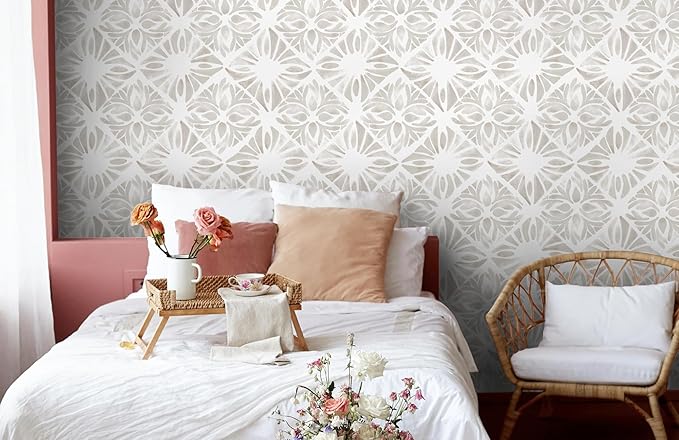 Geometric Peel and Stick Wallpaper Boho 393 