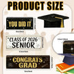 2026 Graduation Table Decorations Class of 2026 Senior Tiered Tray Decor Wooden Hat Block Signs Farmhouse Congrats Grad Tabletop Party Centerpiece for Tables Wooden Sign for Home Decor