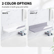 YOHOM Gray Adhesive Floating Shelf No Drilling for Bathroom Tile Wall Stick on Shower Shelf Rack Organizer 14.96inch