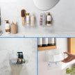 Diesisa 2pc Acrylic Wall Mount Organizer, Small Adhesive Clear Cabinet Door Organizer,Acrylic Shelves for Wall,No Drilling Hang Walls,with Self Adhesive Tape, for Bathroom, Kitchen, Living Room