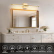 Gold Battery Operated Wall Sconces, Dimmable Wall Sconces with Remote Control, Rechargeable Sconces Wall Lighting, 24″ LED Wireless Wall Lights for Bedroom, Living Room, Bathroom, Hallways