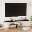 Heimlove 32 Inch Floating Shelves for Wall,Black 9.3