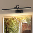LED Battery Operated Picture Lights with Remote Wireless Art Lighting for Wall 23.6 Inch Rechargeable Painting Black Frame Light Dimmable 3CCT Gallery Light for Library Portrait