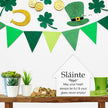 Slainte Sign, Irish Blessing Decor, May Your Heart Always Be Full House Shaped Wood Block Sign, Irish Gifts for Women Men, Home Kitchen Decor for Desk Table Shelf