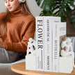 White Book Ends Decorative, Girl Thinker Design, Modern Bookends for Shelves, Non-Skid Heavy Duty Resin Book Stopper for Books, Bookends with Base, Resin, 1Pair/2Piece