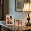 BESCRCL 15 Pack Real Glass Picture Frames Collage Wall Decor, Including 3pcs 8x10, 6pcs 5x7, 6pcs 4x6 Photo Frames for Gallery Wall or Tabletop Display, Natural Woodgrain