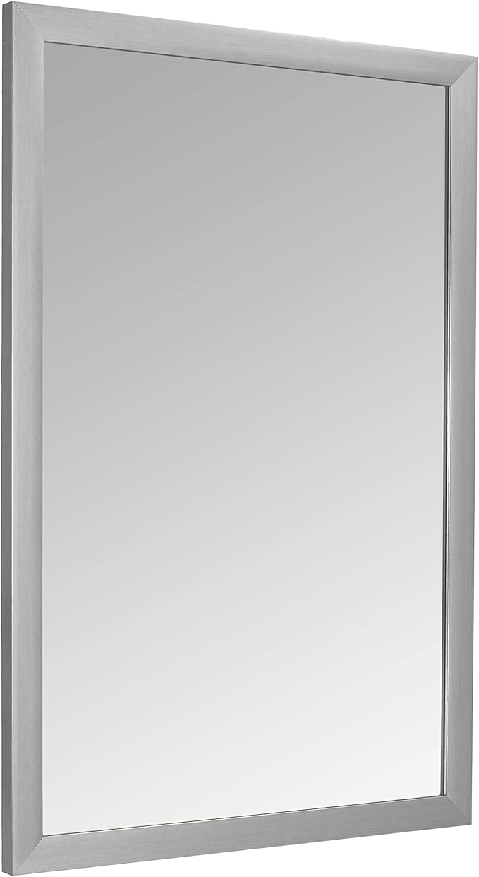 Amazon Basics Rectangular Wall Mount Mirror for Bedroom, Living Room, Entryway, 24
