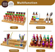 Spice Rack Organizer for Cabinet, 3 Tier Expandable Bamboo Spice Storage for Kitchen Cupboard Pantry