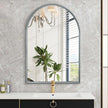 Arch Bathroom Mirror, Metal Frame Vanity Mirror, Dresser Mirror, Arch Decorative Mirrors for Living Room Bedroom Entryway Mantle 28