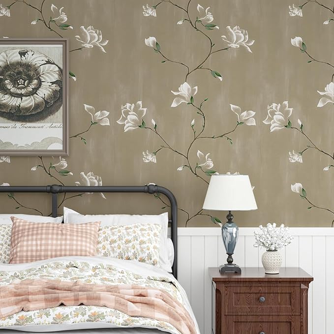 Floral Wallpaper Peel and Stick 17.5