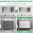 Peel and Stick Wallpaper Borders 390” x 4” Self Adhesive Mirror Frame Border Brushed DIY for Kitchen Bathroom Mirror Removal Border Sticker Wall Decor Cover 10.8 Sq.Ft, Brushed Sliver