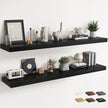 72 Inch Long Floating Shelves for Wall Set of 2, 12