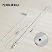 Under Cabinet Lights Plug in Cuttable 40 Inch Hand-Wave Ultra-Bright 1090lm 3-Color Flexible Silicone Slim Stick on Undercabinet LED Light Strip for Kitchen Counter / Sink, Under Shelf & Desk Lighting