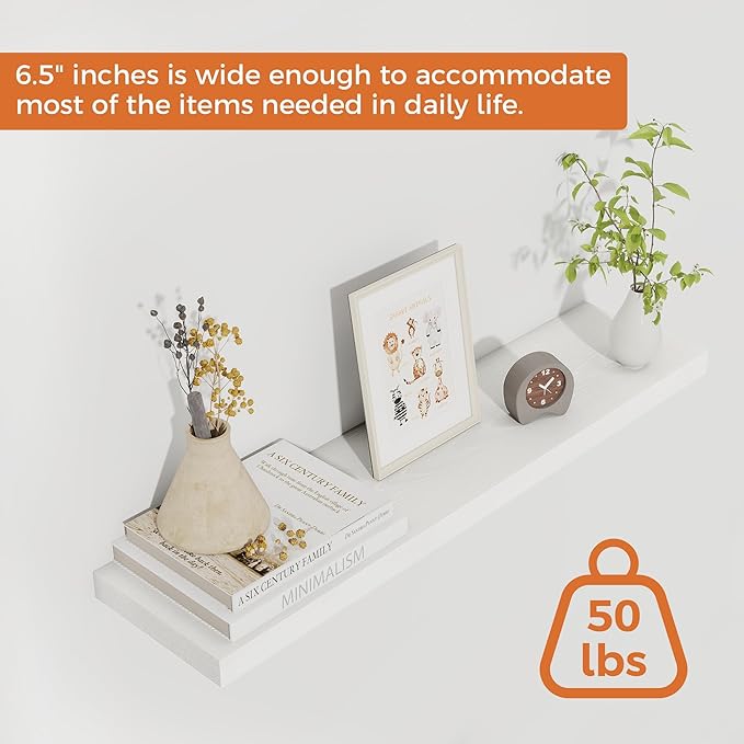 Fun Memories Floating Shelves for Wall, 27.5