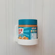 Adhesive Plastic Round Floating Shelf Stick on Wall Mounted Cup Holder Shower Organizer Caddy Bottle Racks (2pcs)